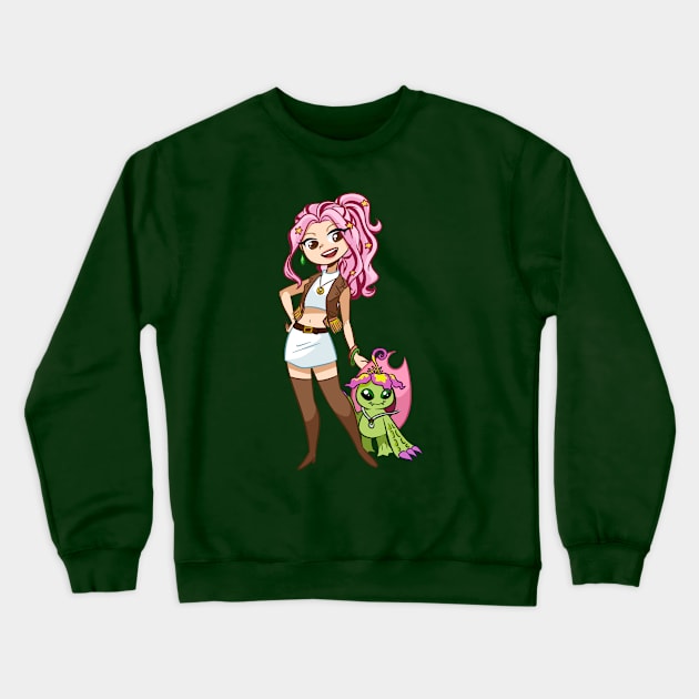 Mimi & Palmon Crewneck Sweatshirt by artsy_alice